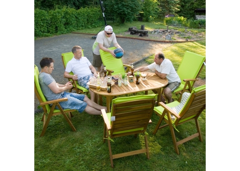 Laud FINLAY 153/195x90xH72cm, pikendatav aialaud puidust