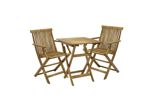 Rõdukomplekt FINLAY laud ja 2 käetugedega tooli