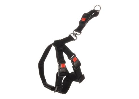 FLMG auto traksid koertele nailonist Duma, must M 40-60cm x 25mm