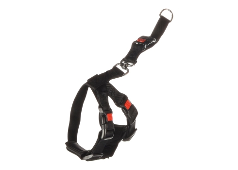 FLMG auto traksid koertele nailonist Duma, must S 35-50cm x 25mm