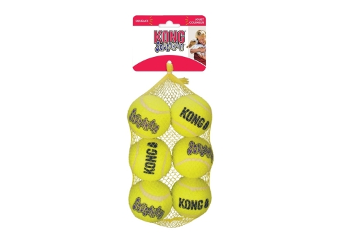 FLMG mänguasi koertele piiksuga Kong Squeakair tennispallid, 6,4cm M 6tk