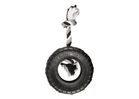 FLMG mänguasi koertele Gladiator rehv nööriga, 19cm