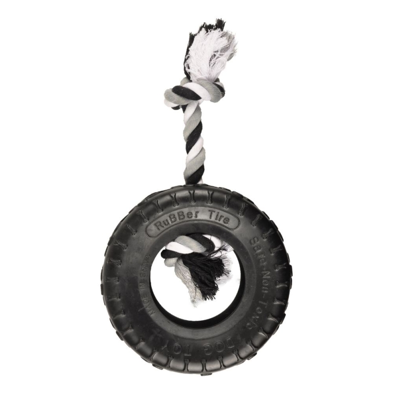 FLMG mänguasi koertele Gladiator rehv nööriga, 19cm