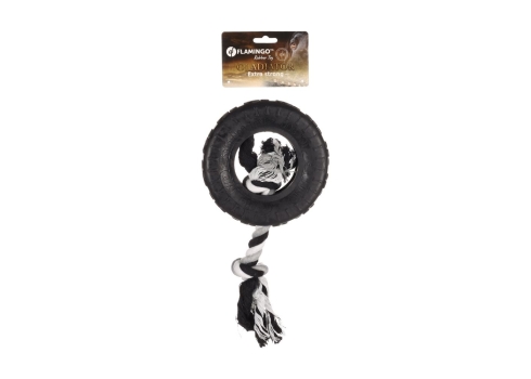 FLMG mänguasi koertele Gladiator rehv nööriga, 19cm