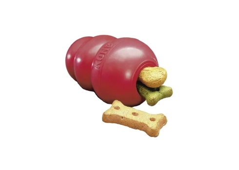 FLMG mänguasi koertele kummist Kong Classic Wobbler, punane, XS