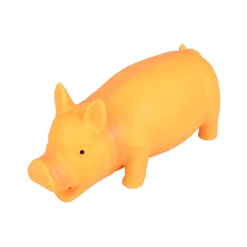 FLMG mänguasi koertele piiksuga Fiona siga, oranž, 22cm