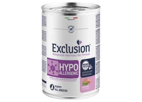 EXCL Hypoallergenic puppy konserv sealiha ja hernestega 6x400g