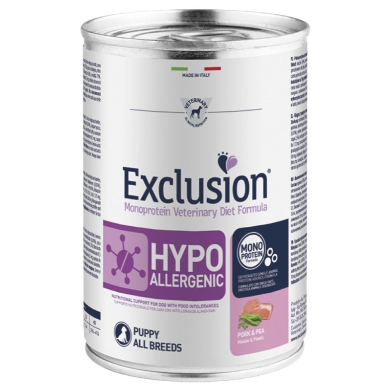 EXCL Hypoallergenic puppy konserv sealiha ja hernestega 6x400g