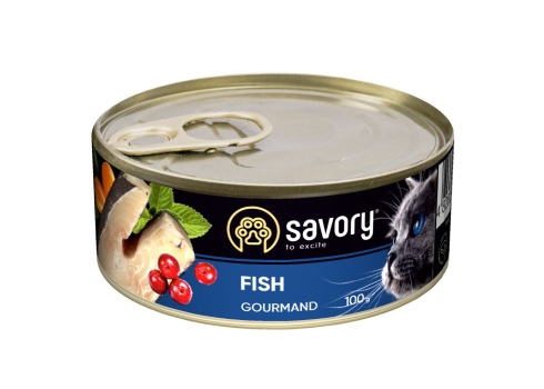 Savory konserv Gourmand kassidele kalaga 12x100g