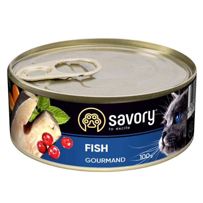 Savory konserv Gourmand kassidele kalaga 12x100g
