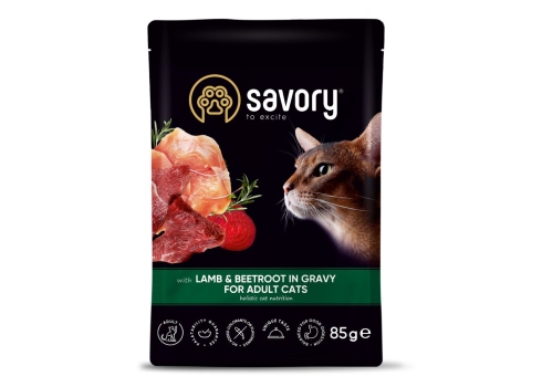 Savory konserv kassidele lambaliha ja peediga kastmes 22x85g