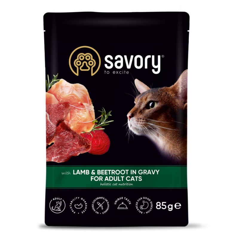 Savory konserv kassidele lambaliha ja peediga kastmes 22x85g