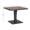 Laud PARKER 85x85xH52-75cm, hall