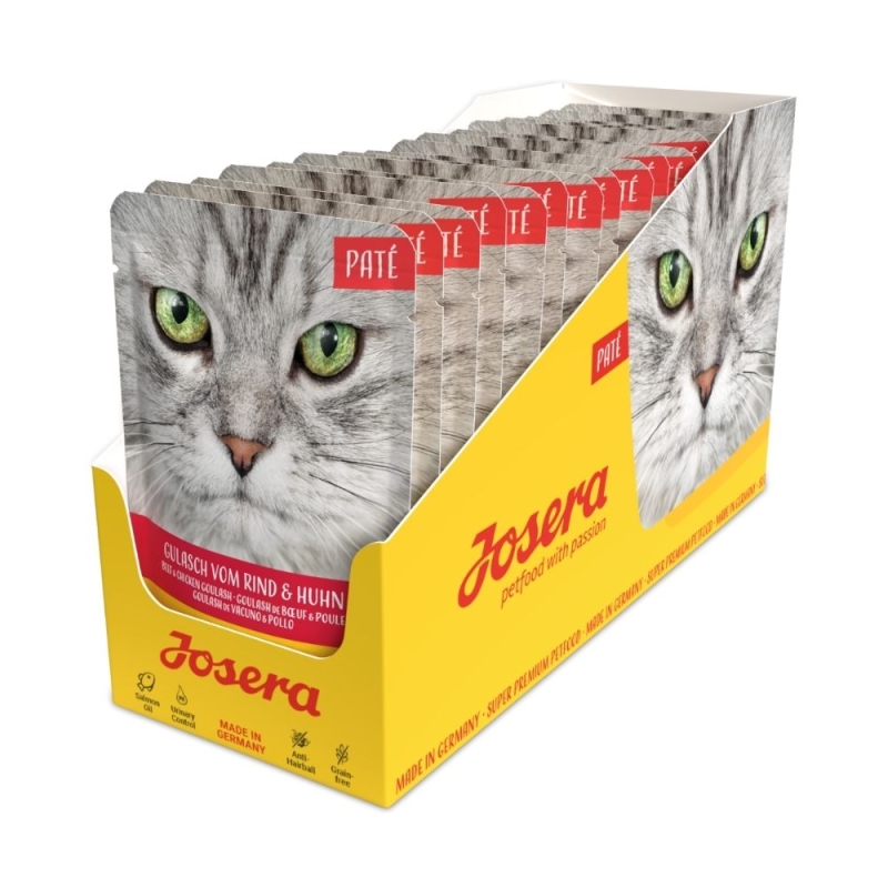 Josera kassieine pasteet veise- ja kanalihaguljaššiga 16x85g