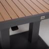 Aiamööblikomplekt RIO nurgadiivan ja laud, tumehall