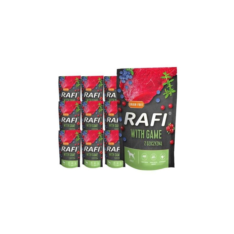Rafi koerakonserv hirve, mustikate ja jõhvikatega 10x500g