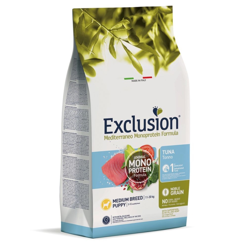 EXCL Mediterraneo puppy tuna medium breed koeratoit 12kg