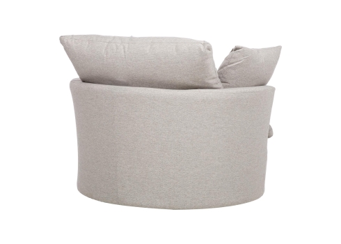 Tugitool FLUFFY pöörlev 110x105xH65-86cm, helehall