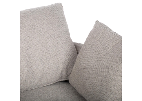 Tugitool FLUFFY pöörlev 110x105xH65-86cm, helehall