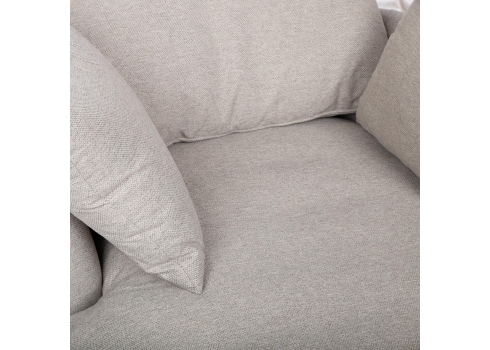 Tugitool FLUFFY pöörlev 110x105xH65-86cm, helehall