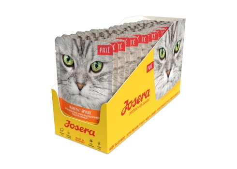 Josera kassieine pasteet kana ja spinatiga 16x85g