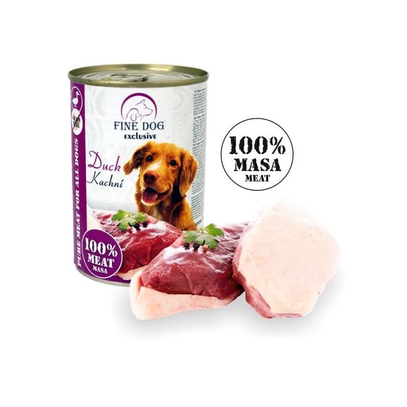 Fine Dog pardikonserv koertele 100%liha 6x400g