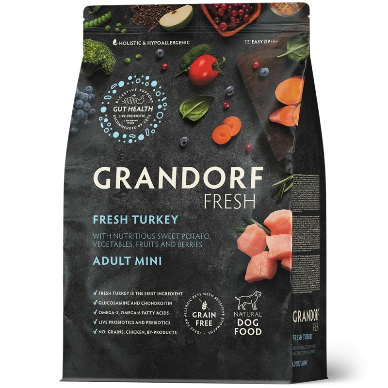 Grandorf Fresh koeratoit värske Kalkun ja Bataat väikestele tõugudele 1kg