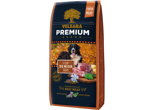 Velxara PREMIUM senior 7+ koertele veisega 4x750g