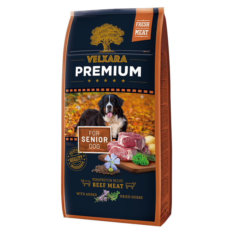 Velxara PREMIUM senior 7+ koertele veisega 4x750g