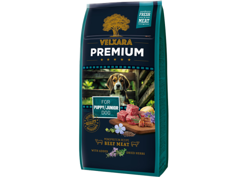 Velxara PREMIUM Puppy&junior koeratoit veisega 4x750g