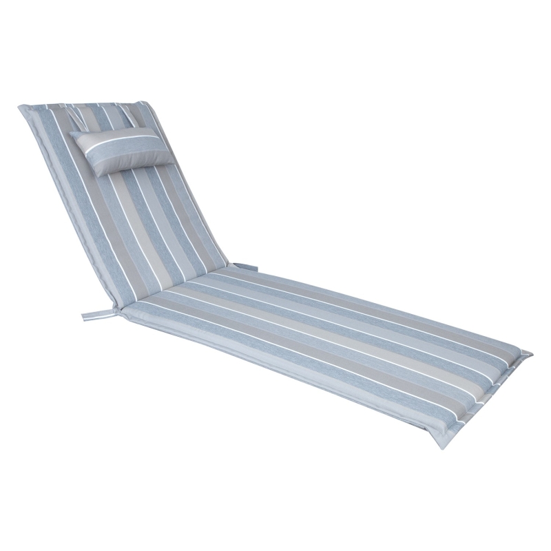 Lamamistooli kate WICKER 55x195x3cm, hall-beež triip