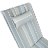 Lamamistooli kate WICKER 55x195x3cm, hall-beež triip