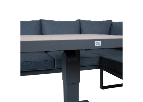 Aiamööblikomplekt PARKER 4-osaline, hall