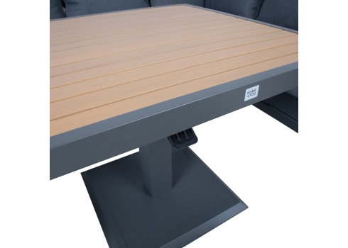 Aiamööblikomplekt PARKER 4-osaline, hall