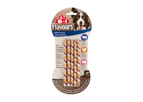 8in1 Triple Flavour Twisted Sticks 10tk, 70g
