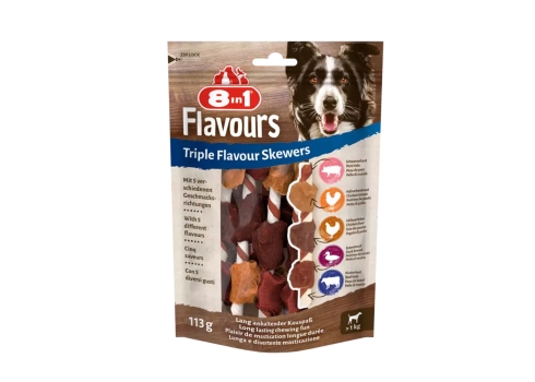 8in1 Triple Flavour Skewers 6tk, 113g