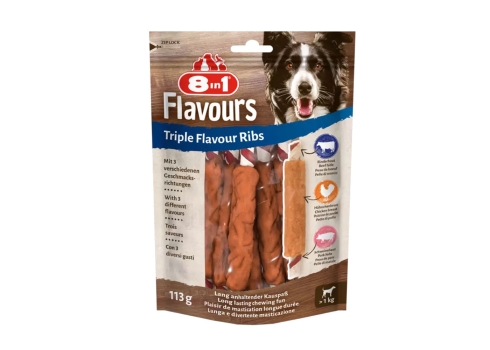 8in1 Triple Flavour Ribs 6tk, 113g