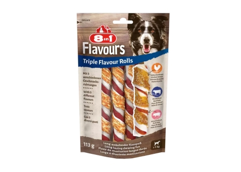 8in1 Triple Flavour Rolls 3tk, 113g