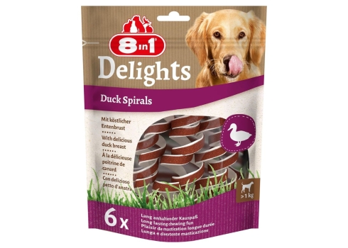 8in1 Delights Duck Spirals 6tk, 60g