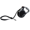 KONG - Flexi jalutusrihm Terrain, suurus XS, värv must, 3m