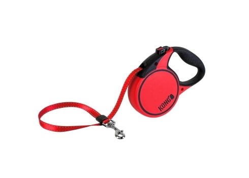 KONG -  Flexi jalutusrihm Terrain, suurus XS, värv punane, 3m