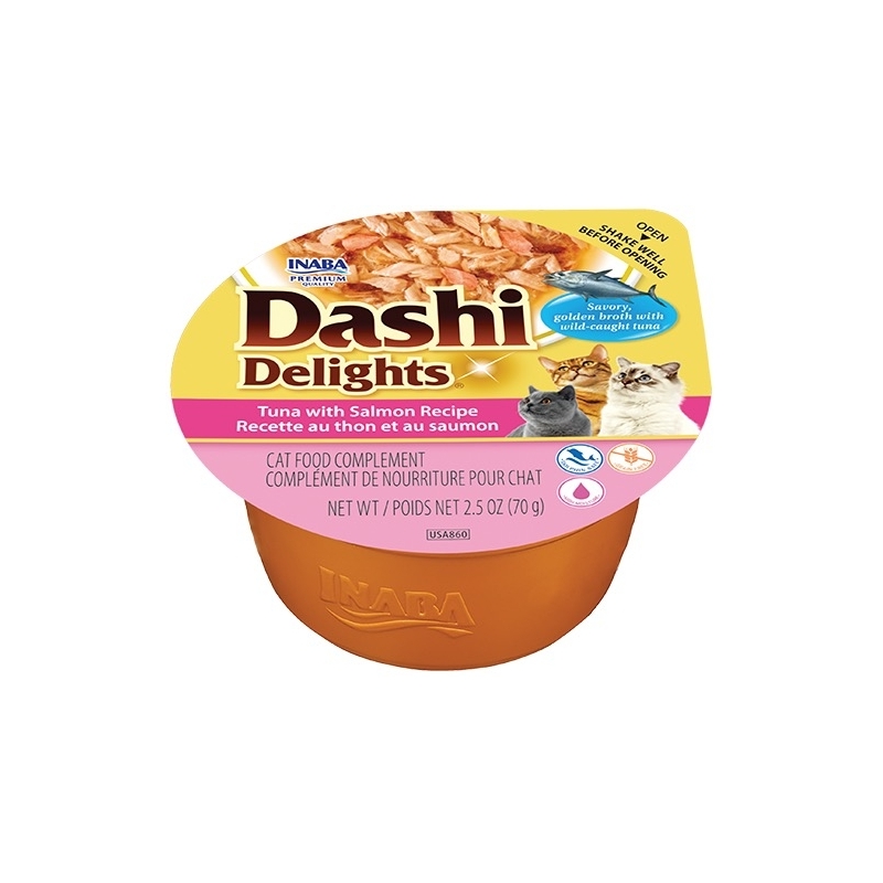 Inaba Dashi Delights Tuna with Salmon konserv kassile 70g