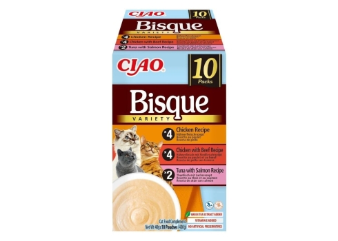 Ciao Bisque multipakk märgtoit kassidele 10x40g