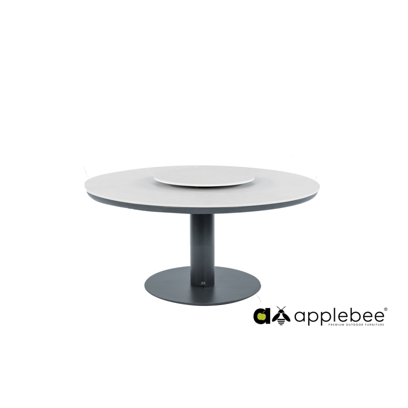Aialaud serveerimisalusega Apple Bee MELVILLE LOW hall / hallikasbeež, aiamööbel, söögilauad, mööbel