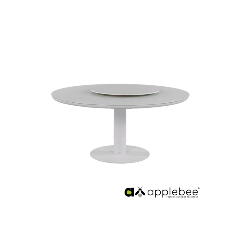Aialaud serveerimisalusega Apple Bee MELVILLE helebeež, aiamööbel, söögilauad, mööbel