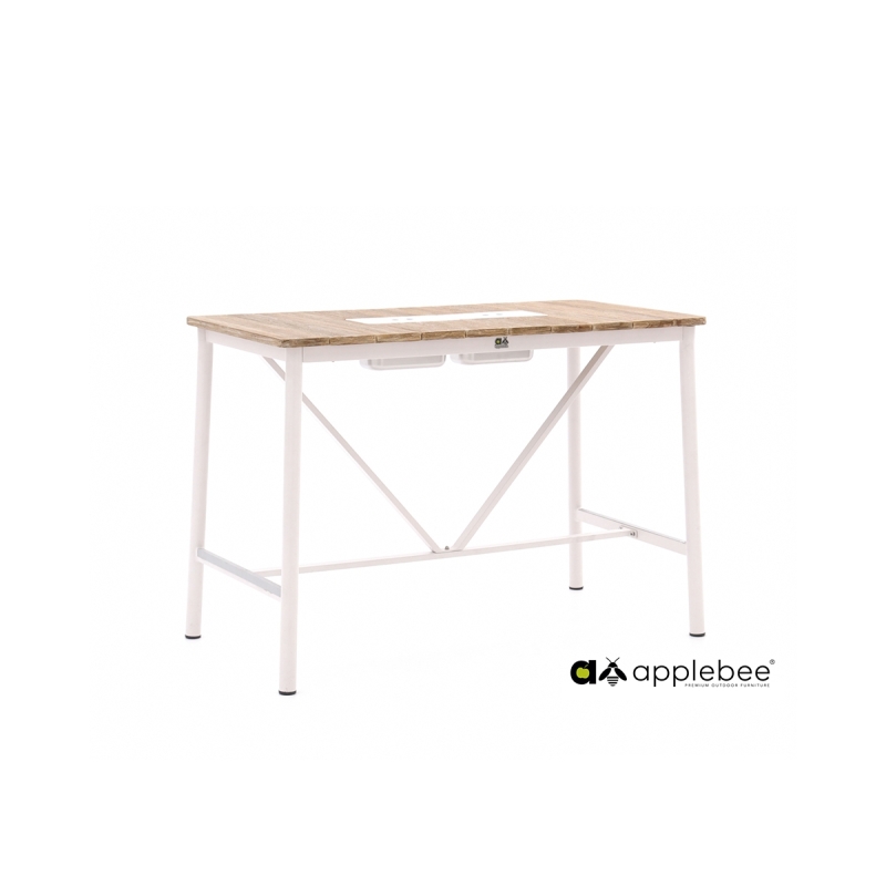 Baarilaud Apple Bee MILOU tiik / helebeež, aiamööbel, mööbel, aialauad, aialauad