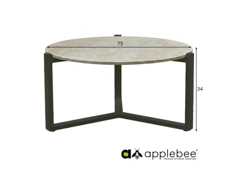Diivanilaud Apple Bee MONACO must / hall, aiamööbel, diivanilauad, aialaud, aialauad, aiamööbli müük
