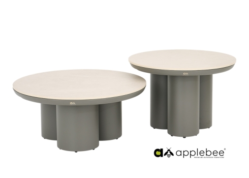 Diivanilaudade komplekt Apple Bee TONGA helehall / hallikasbeež, 2 tk, aiamööbel, mööbel, aialaud, aialauad