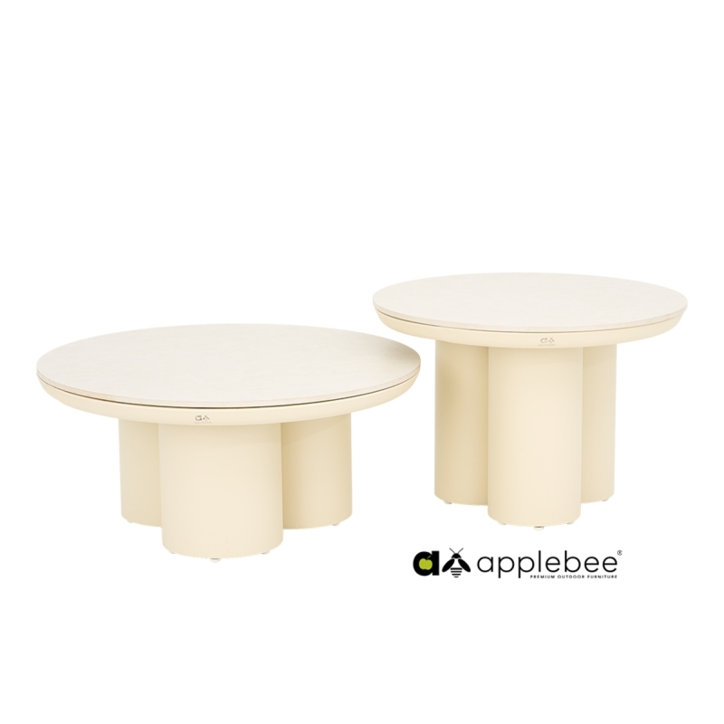 Diivanilaudade komplekt Apple Bee TONGA helebeež, 2 tk, aiamööbel, mööbel, aialaud, aialauad