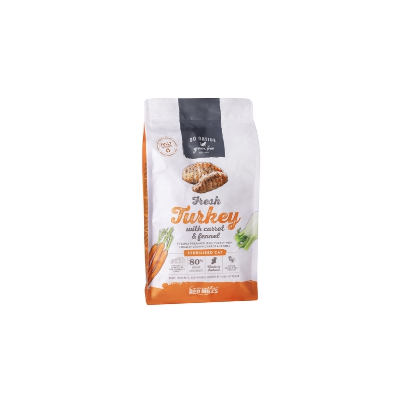 GO NATIVE KASSI TÄISSÖÖT KALKUN-PORGAND-APTEEGITILL 1,5KG
